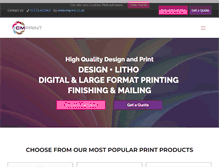 Tablet Screenshot of cmprint.co.uk